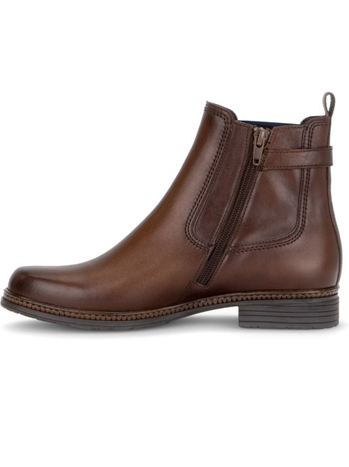 Bottines en cuir lisse - Kiabi Bottines en cuir lisse - Kiabi