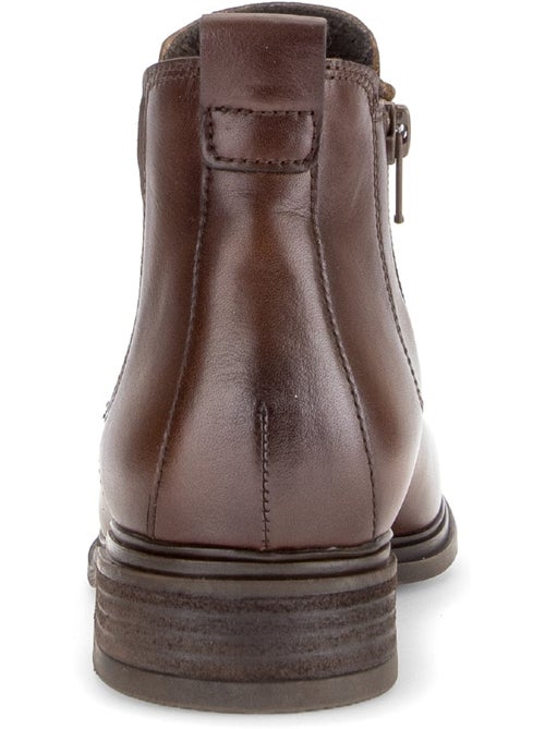 Bottines en cuir lisse - Kiabi Bottines en cuir lisse - Kiabi