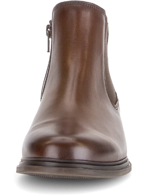 Bottines en cuir lisse - Kiabi Bottines en cuir lisse - Kiabi