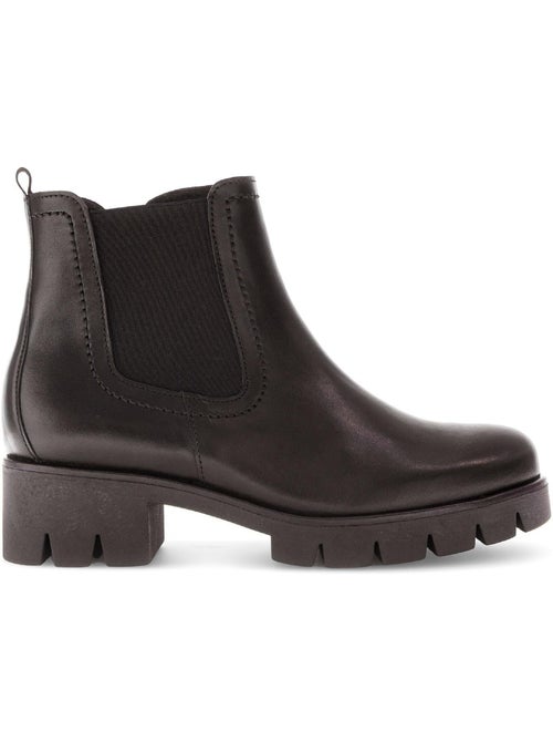 Bottines en cuir lisse - Kiabi Bottines en cuir lisse - Kiabi