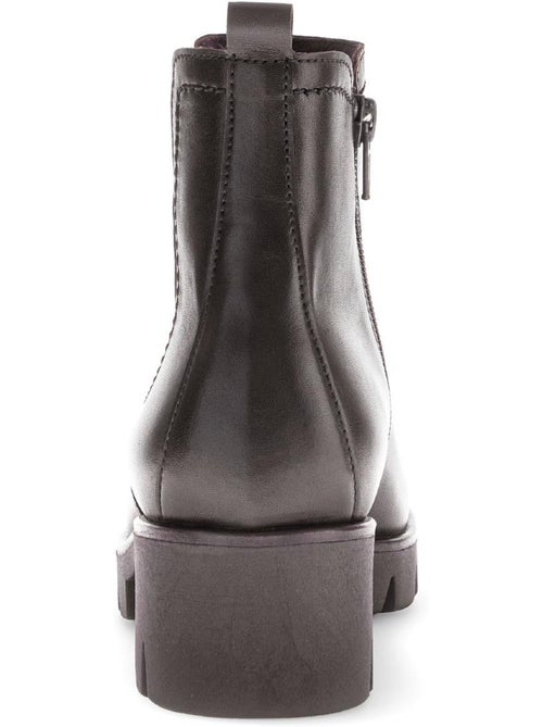 Bottines en cuir lisse - Kiabi Bottines en cuir lisse - Kiabi