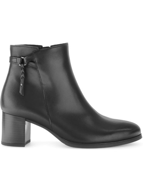 Bottines en cuir lisse - Kiabi Bottines en cuir lisse - Kiabi