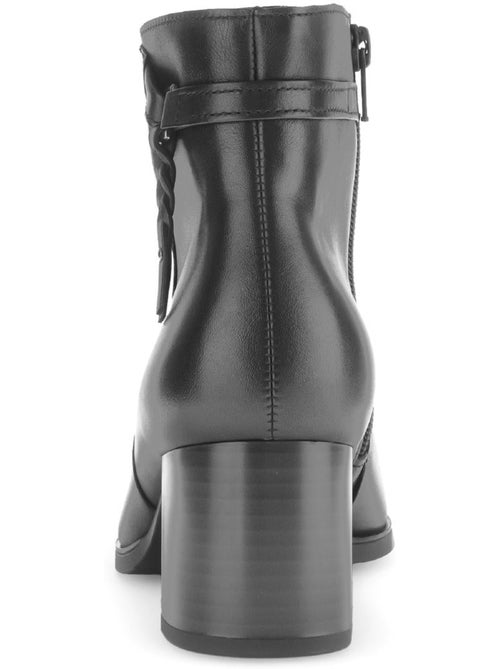 Bottines en cuir lisse - Kiabi Bottines en cuir lisse - Kiabi