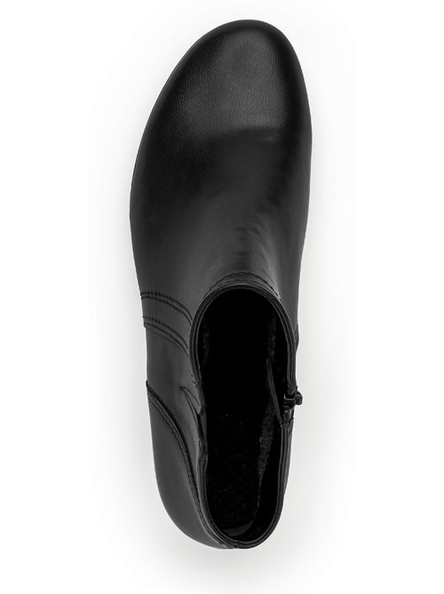 Bottines en cuir lisse - Kiabi Bottines en cuir lisse - Kiabi