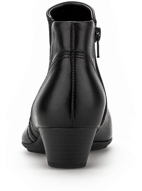 Bottines en cuir lisse - Kiabi Bottines en cuir lisse - Kiabi