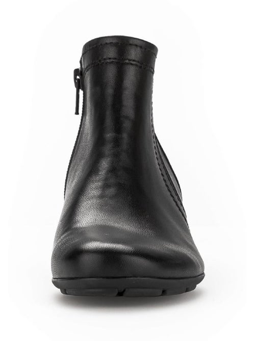 Bottines en cuir lisse - Kiabi Bottines en cuir lisse - Kiabi