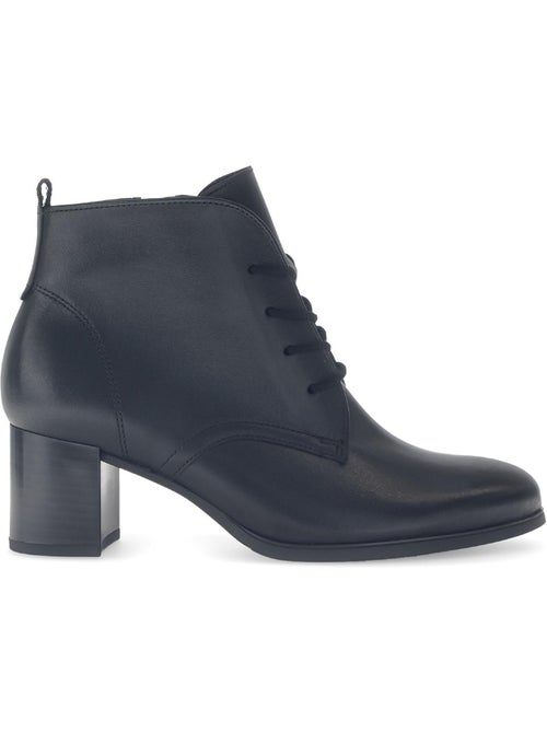 Bottines en cuir lisse - Kiabi Bottines en cuir lisse - Kiabi