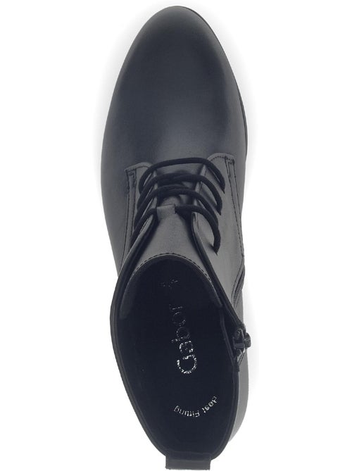 Bottines en cuir lisse - Kiabi Bottines en cuir lisse - Kiabi