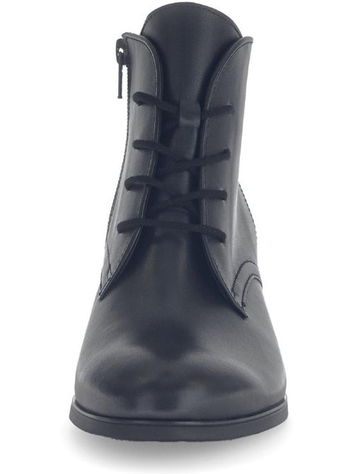 Bottines en cuir lisse - Kiabi Bottines en cuir lisse - Kiabi
