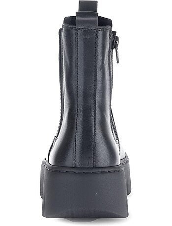 Bottines en cuir lisse