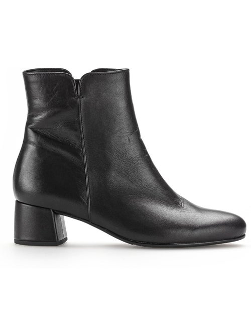 Bottines en cuir lisse - Kiabi Bottines en cuir lisse - Kiabi