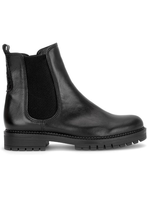 Bottines en cuir lisse - Kiabi Bottines en cuir lisse - Kiabi