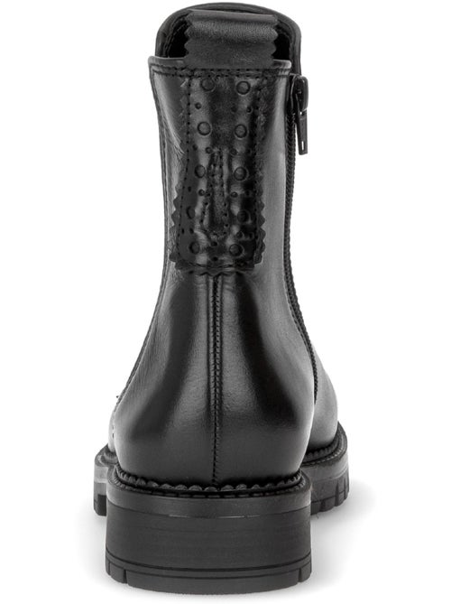 Bottines en cuir lisse - Kiabi Bottines en cuir lisse - Kiabi