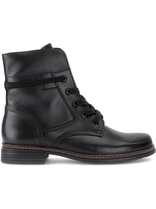 Bottines en cuir lisse - Kiabi Bottines en cuir lisse - Kiabi