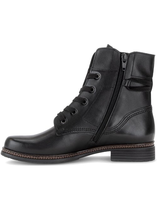 Bottines en cuir lisse - Kiabi Bottines en cuir lisse - Kiabi