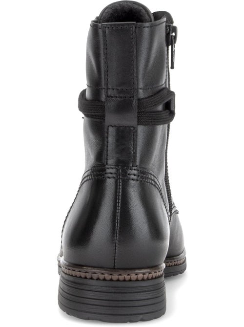 Bottines en cuir lisse - Kiabi Bottines en cuir lisse - Kiabi