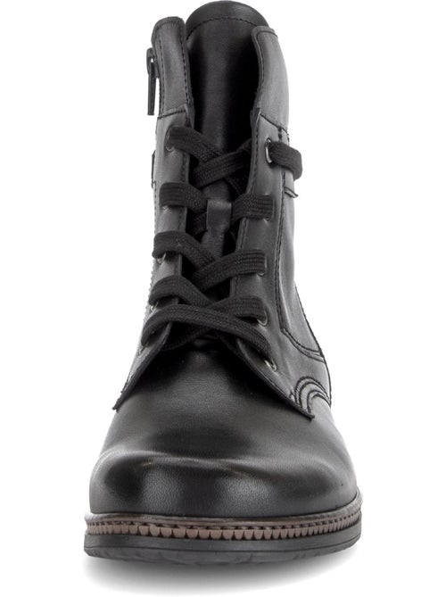 Bottines en cuir lisse - Kiabi Bottines en cuir lisse - Kiabi