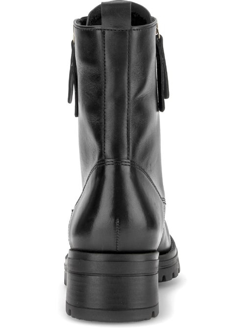 Bottines en cuir lisse - Kiabi Bottines en cuir lisse - Kiabi