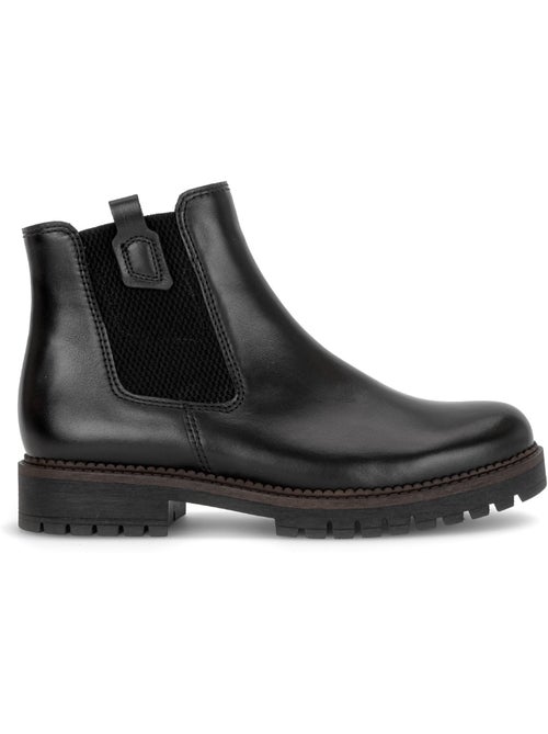 Bottines en cuir lisse - Kiabi Bottines en cuir lisse - Kiabi
