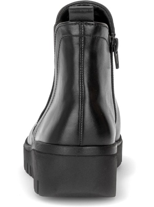 Bottines en cuir lisse - Kiabi Bottines en cuir lisse - Kiabi