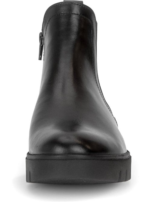 Bottines en cuir lisse - Kiabi Bottines en cuir lisse - Kiabi