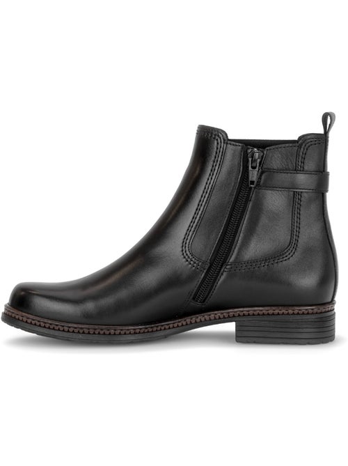 Bottines en cuir lisse - Kiabi Bottines en cuir lisse - Kiabi