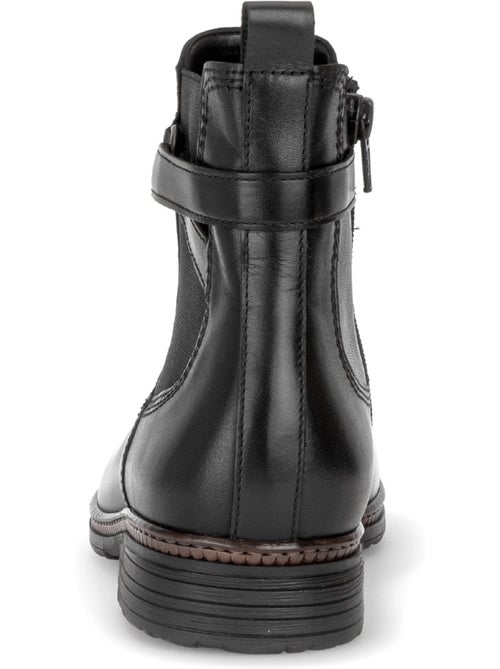 Bottines en cuir lisse - Kiabi Bottines en cuir lisse - Kiabi