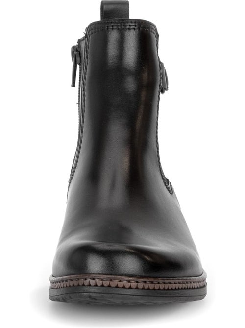 Bottines en cuir lisse - Kiabi Bottines en cuir lisse - Kiabi