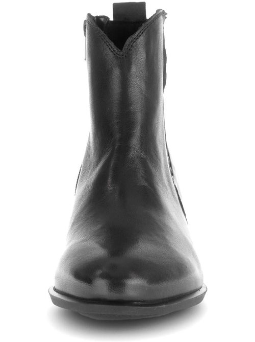 Bottines en cuir lisse - Kiabi Bottines en cuir lisse - Kiabi