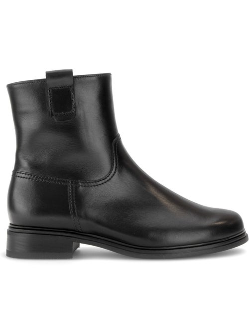 Bottines en cuir lisse - Kiabi Bottines en cuir lisse - Kiabi