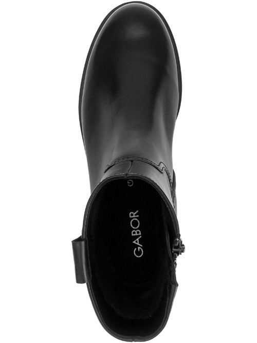 Bottines en cuir lisse - Kiabi Bottines en cuir lisse - Kiabi