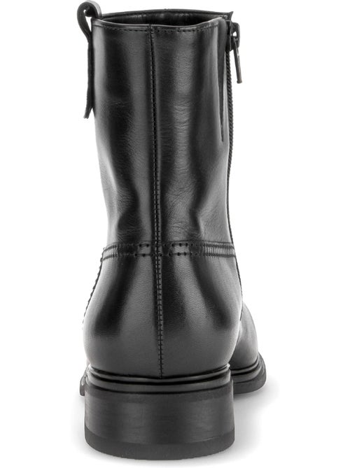 Bottines en cuir lisse - Kiabi Bottines en cuir lisse - Kiabi