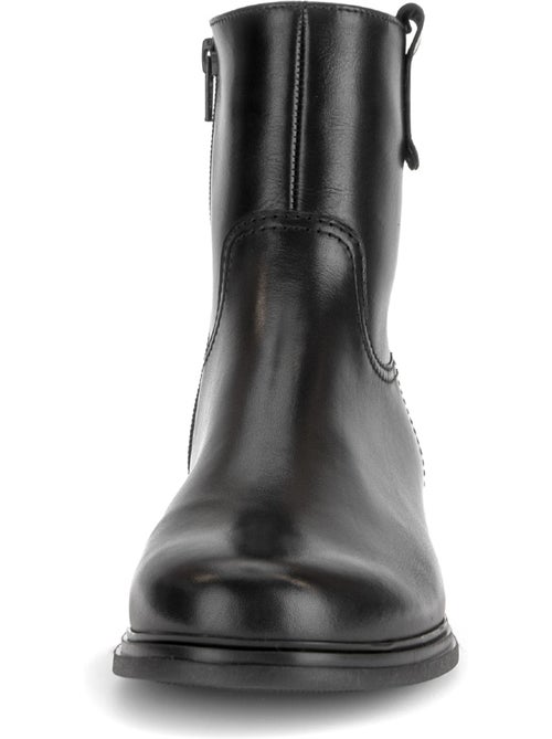Bottines en cuir lisse - Kiabi Bottines en cuir lisse - Kiabi