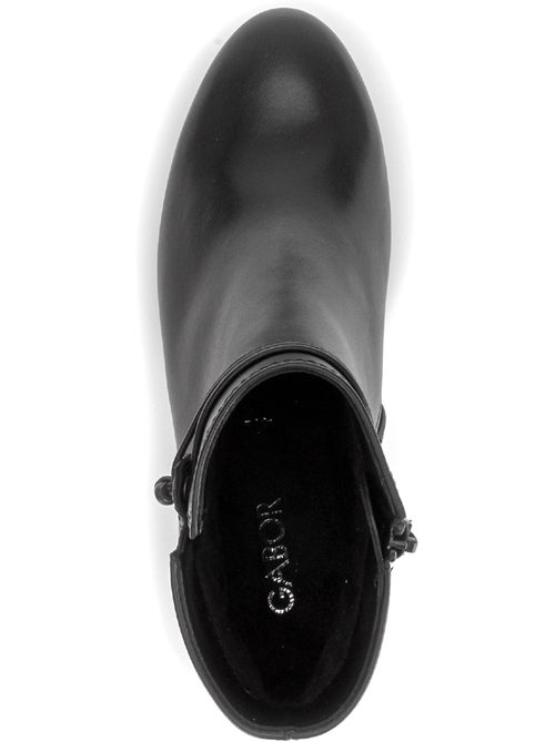 Bottines en cuir lisse - Kiabi Bottines en cuir lisse - Kiabi