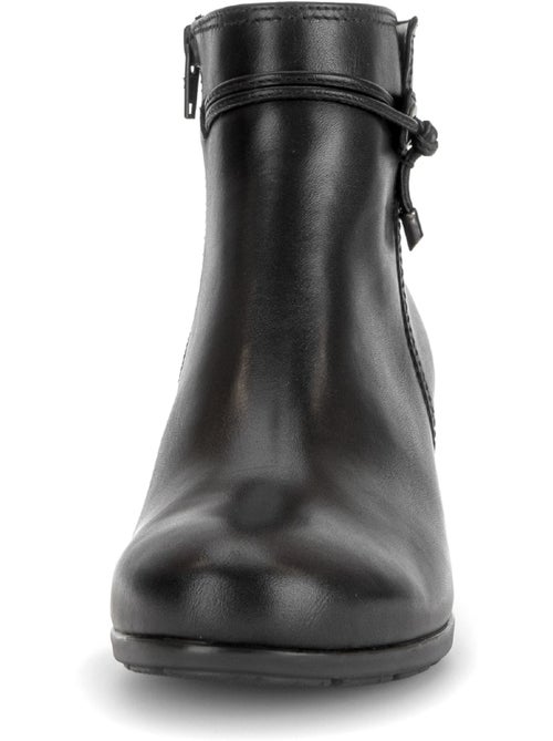 Bottines en cuir lisse - Kiabi Bottines en cuir lisse - Kiabi