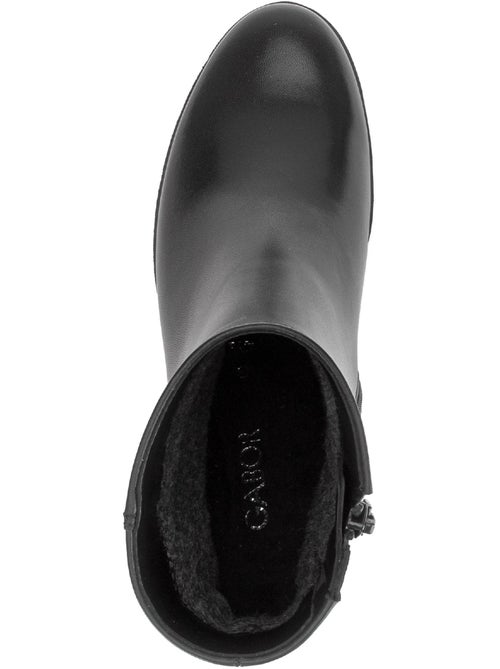 Bottines en cuir lisse - Kiabi Bottines en cuir lisse - Kiabi