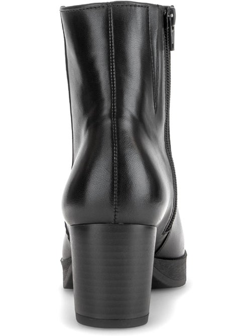 Bottines en cuir lisse - Kiabi Bottines en cuir lisse - Kiabi