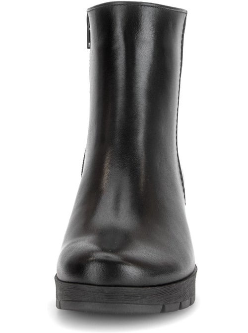 Bottines en cuir lisse - Kiabi Bottines en cuir lisse - Kiabi