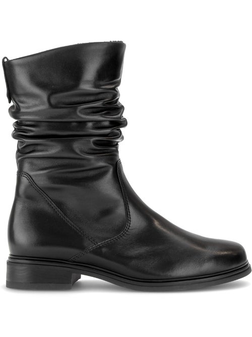 Bottines en cuir lisse - Kiabi Bottines en cuir lisse - Kiabi