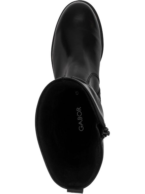Bottines en cuir lisse - Kiabi Bottines en cuir lisse - Kiabi
