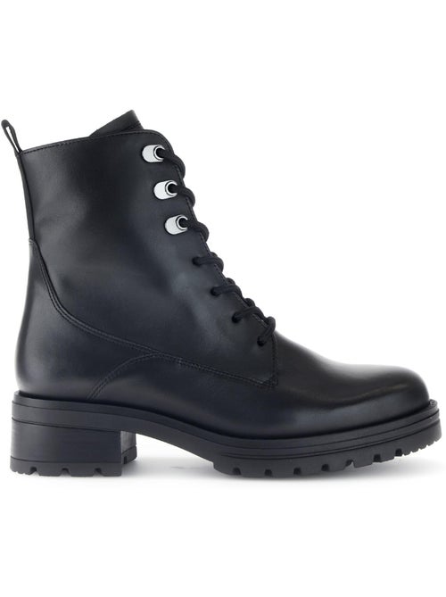 Bottines en cuir lisse - Kiabi Bottines en cuir lisse - Kiabi