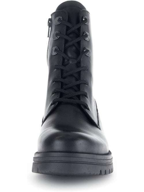 Bottines en cuir lisse - Kiabi Bottines en cuir lisse - Kiabi