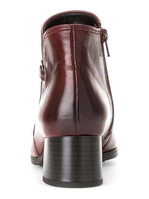 Bottines en cuir lisse - Kiabi Bottines en cuir lisse - Kiabi
