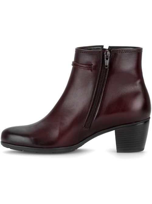 Bottines en cuir lisse - Kiabi Bottines en cuir lisse - Kiabi