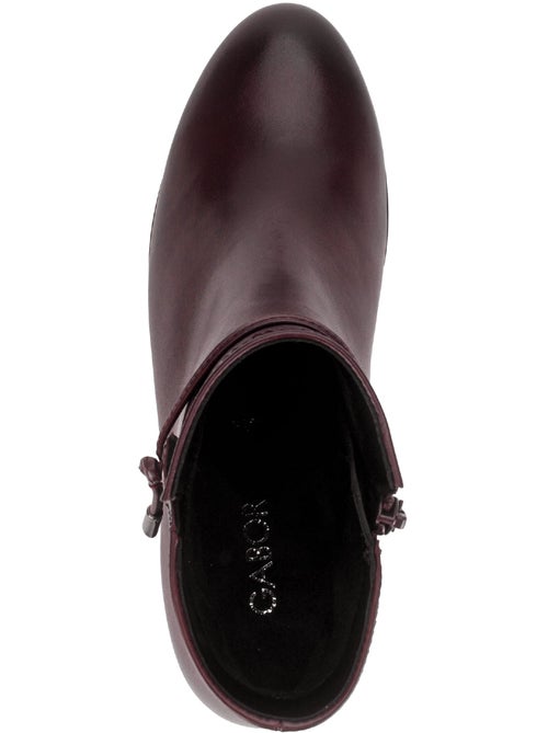 Bottines en cuir lisse - Kiabi Bottines en cuir lisse - Kiabi