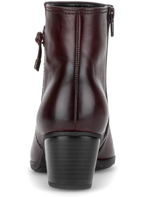 Bottines en cuir lisse - Kiabi Bottines en cuir lisse - Kiabi