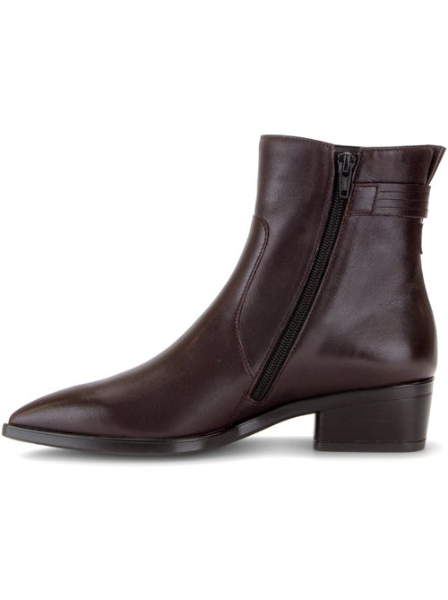 Bottines en cuir lisse - Kiabi Bottines en cuir lisse - Kiabi