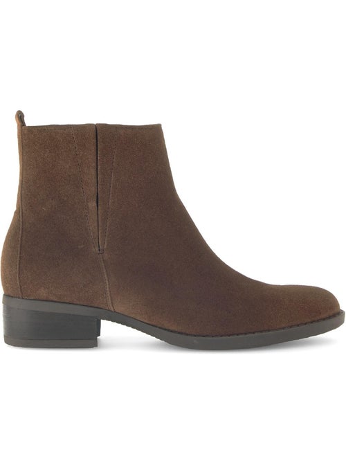 Bottines  en cuir - Kiabi