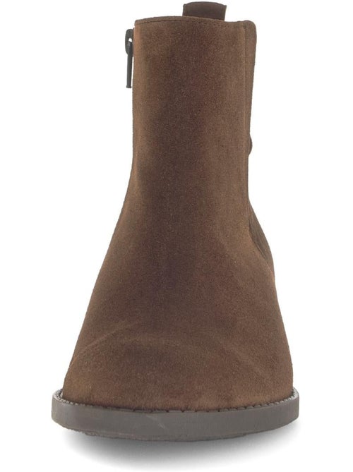 Bottines  en cuir - Kiabi