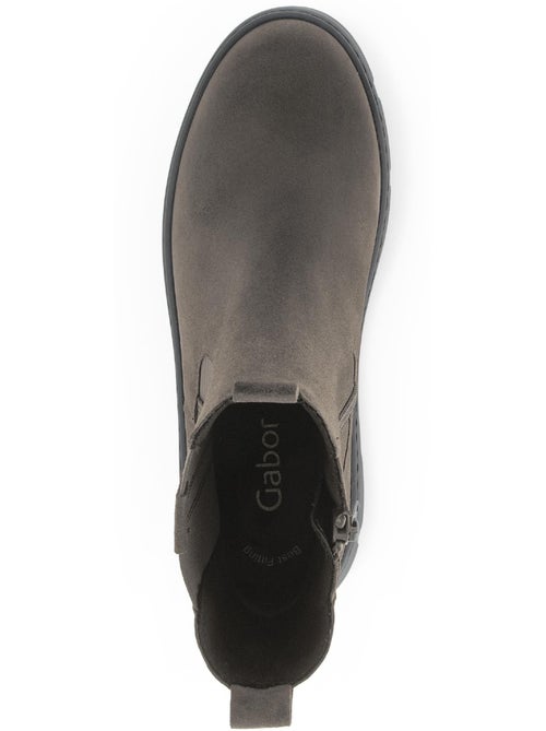 Bottines  en cuir - Kiabi
